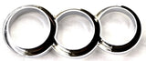 Trio Gauge Cover for 579 Peterbilt 2010-16 Left Vertical Chrome Plastic UP#41754