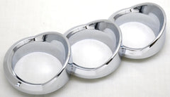 Trio Gauge Cover for 579 Peterbilt 2010-16 Right Vertical Chrome UP#41755