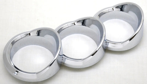 Trio Gauge Cover for 579 Peterbilt 2010-16 Right Vertical Chrome UP#41755