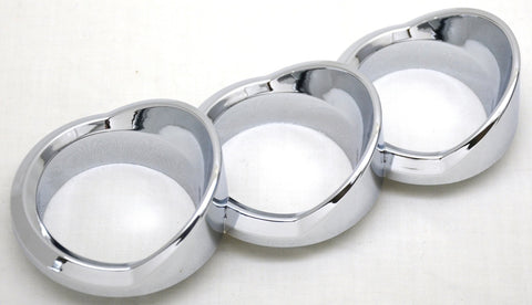 Trio Gauge Cover for 579 Peterbilt 2010-16 Right Vertical Chrome UP#41755