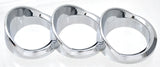 Trio Gauge Cover for 579 Peterbilt 2010-16 Right Vertical Chrome UP#41755