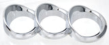 Trio Gauge Cover for 579 Peterbilt 2010-16 Right Vertical Chrome UP#41755
