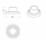 Data Display Module Control Knob Set for Peterbilt 2010+ Plastic UP#41772