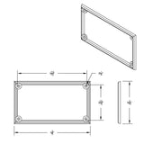 Wiper Control Panel Bezel Trim for W900/T800 Kenworth 2002-2005 Plastic UP#41801