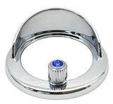 Clock Bezel w/Visor for Freightliner Coronado Columbia Blue 2-9/16" UP#41925