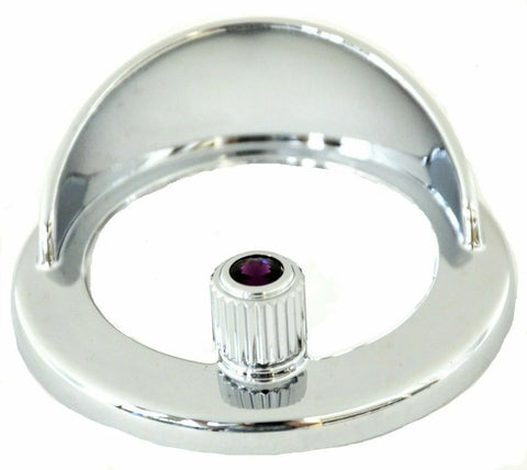Clock Bezel w/Visor for Freightliner Century Purple Jewel 2 7/16" UP#41928