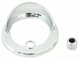 Clock Bezel w/Visor for Freightliner Century Purple Jewel 2 7/16" UP#41928