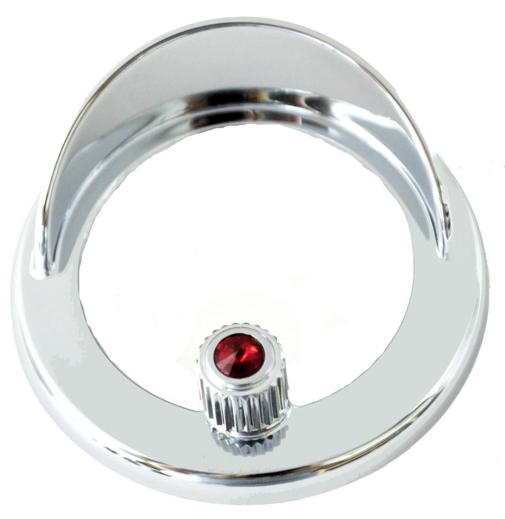 Clock Bezel w/Visor for Freightliner Coronado Columbia Red Jewel 2-7/16 UP#41929