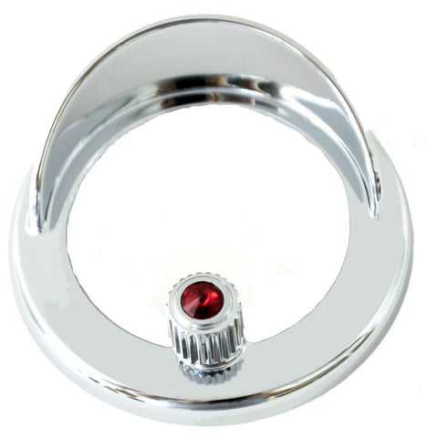 Clock Bezel w/Visor for Freightliner Coronado Columbia Red Jewel 2-7/16 UP#41929