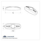 Trailer Brake Cover for Freightliner Century Columbia 2001-2011 Clear UP#41993