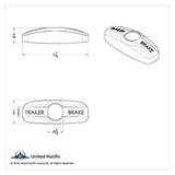 Trailer Brake Handle Cover for Freightliner Century & Columbia Purple UP#41995
