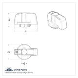 A/C Heater Control Knob for 2005-2010 Freightliner Century Clear Jewel UP#42024