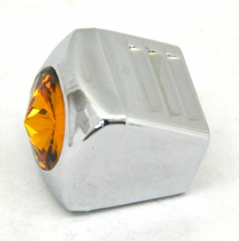 A/C Heater Slider Knobs HVAC Amber Jewel Ch Plastic 3/4" Tall UP#42030 Set of 3