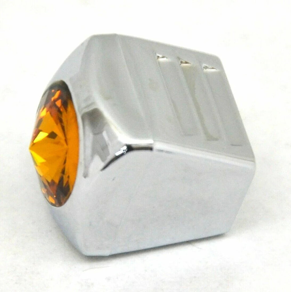 A/C Heater Slider Knobs HVAC Amber Jewel Ch Plastic 3/4" Tall UP#42030 Set of 3