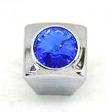 A/C Heater Slider Knobs Universal Fit Blue Jewel Plastic UP#42031 Set of 3