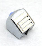 A/C Heater Slider Knobs Universal Fit Blue Jewel Plastic UP#42031 Set of 3