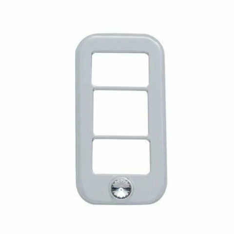 UP Rocker Switch Trim for Freightliner with 3 Holes Clear Jewel #42042 Set of 3