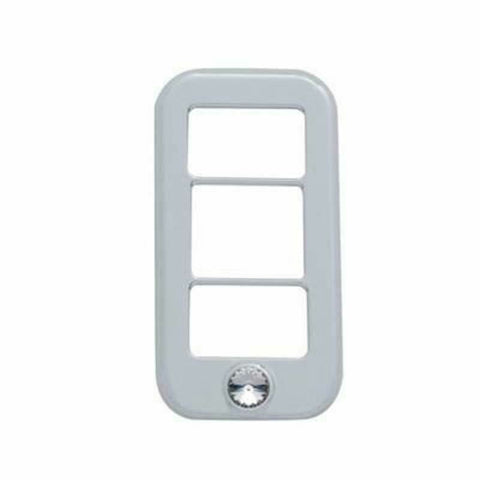 UP Rocker Switch Trim for Freightliner with 3 Holes Clear Jewel #42042 Set of 3