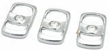 UP Rocker Switch Covers for Freightliner Clear Jewel Plastic #42051 Set of 3