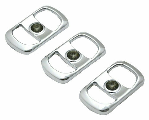 UP Rocker Switch Covers for Freightliner Smoke/Gray Jewel Plstic #42055 Set of 3