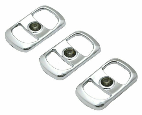 UP Rocker Switch Covers for Freightliner Smoke/Gray Jewel Plstic #42055 Set of 3