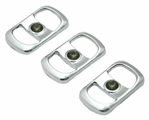 UP Rocker Switch Covers for Freightliner Smoke/Gray Jewel Plstic #42055 Set of 3