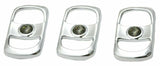UP Rocker Switch Covers for Freightliner Smoke/Gray Jewel Plstic #42055 Set of 3