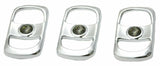 UP Rocker Switch Covers for Freightliner Smoke/Gray Jewel Plstic #42055 Set of 3