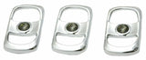 UP Rocker Switch Covers for Freightliner Smoke/Gray Jewel Plstic #42055 Set of 3