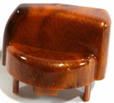 knob A/C heater air control wood grain plastic fits Peterbilt 1995-2005 EA.