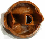 knob A/C heater air control wood grain plastic fits Peterbilt 1995-2005 EA.