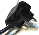 HTS Marker Clearance Light Pigtail 2 Prong Straight Molded Plug 12" #4440 Pair