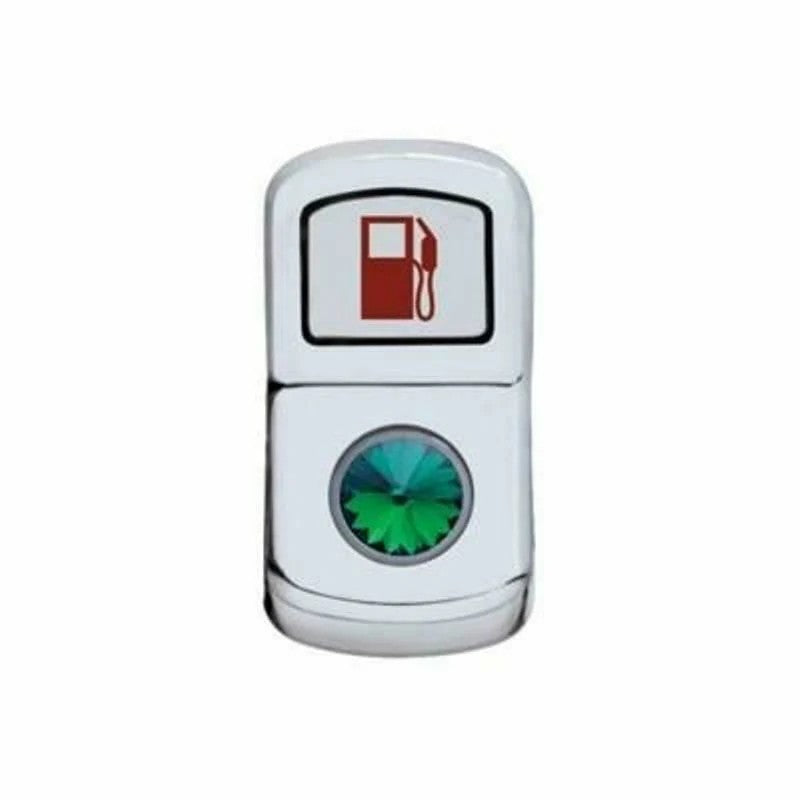 UP Rocker Switch Actuator Cover Fuel for Peterbilt 2006 & up Green Jewel #45109