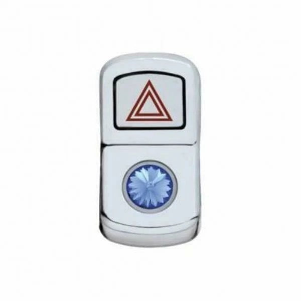 UP Rocker Switch Actuator Cover Hazard Light for Peterbilt 06+ Blue Jewel #45123