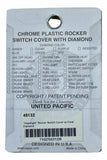 UP Rocker Switch Actuator Cover Head Light for Peterbilt 2006 Clear Jewel #45132