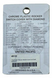 UP Rocker Switch Actuator Cover Head Light for Peterbilt 2006 Clear Jewel #45132