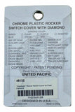 UP Rocker Switch Actuator Cover Head Light for Peterbilt 2006 Clear Jewel #45132