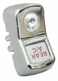UP Rocker Switch Actuator Cover Rear A/C for Peterbilt 2006+ Clear Jewel #45172