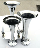 Train Air Horn 155 Decibels 4 Trumpet Chrome 120 PSI Max UP#46130