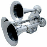 UP Train Horn 3 Trumpet 145 Decibels DB Chrome w/Support Bracket #46150
