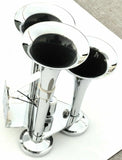 UP Train Horn 3 Trumpet 145 Decibels DB Chrome w/Support Bracket #46150