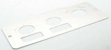 A/C heater control plate 2 switch 3 knob stainless metal for Peterbilt 1995-05