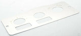 A/C heater control plate 2 switch 3 knob stainless metal for Peterbilt 1995-05