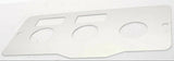 A/C heater control plate 2 switch 3 knob stainless metal for Peterbilt 1995-05