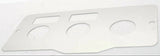 A/C heater control plate 2 switch 3 knob stainless metal for Peterbilt 1995-05