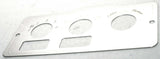 A/C heater control plate 2 switch 3 knob stainless metal for Peterbilt 1995-05