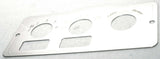 A/C heater control plate 2 switch 3 knob stainless metal for Peterbilt 1995-05