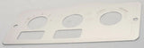 A/C heater control plate 2 switch 3 knob stainless metal for Peterbilt 1995-05