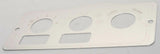 A/C heater control plate 2 switch 3 knob stainless metal for Peterbilt 1995-05