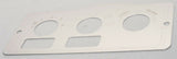 A/C heater control plate 2 switch 3 knob stainless metal for Peterbilt 1995-05